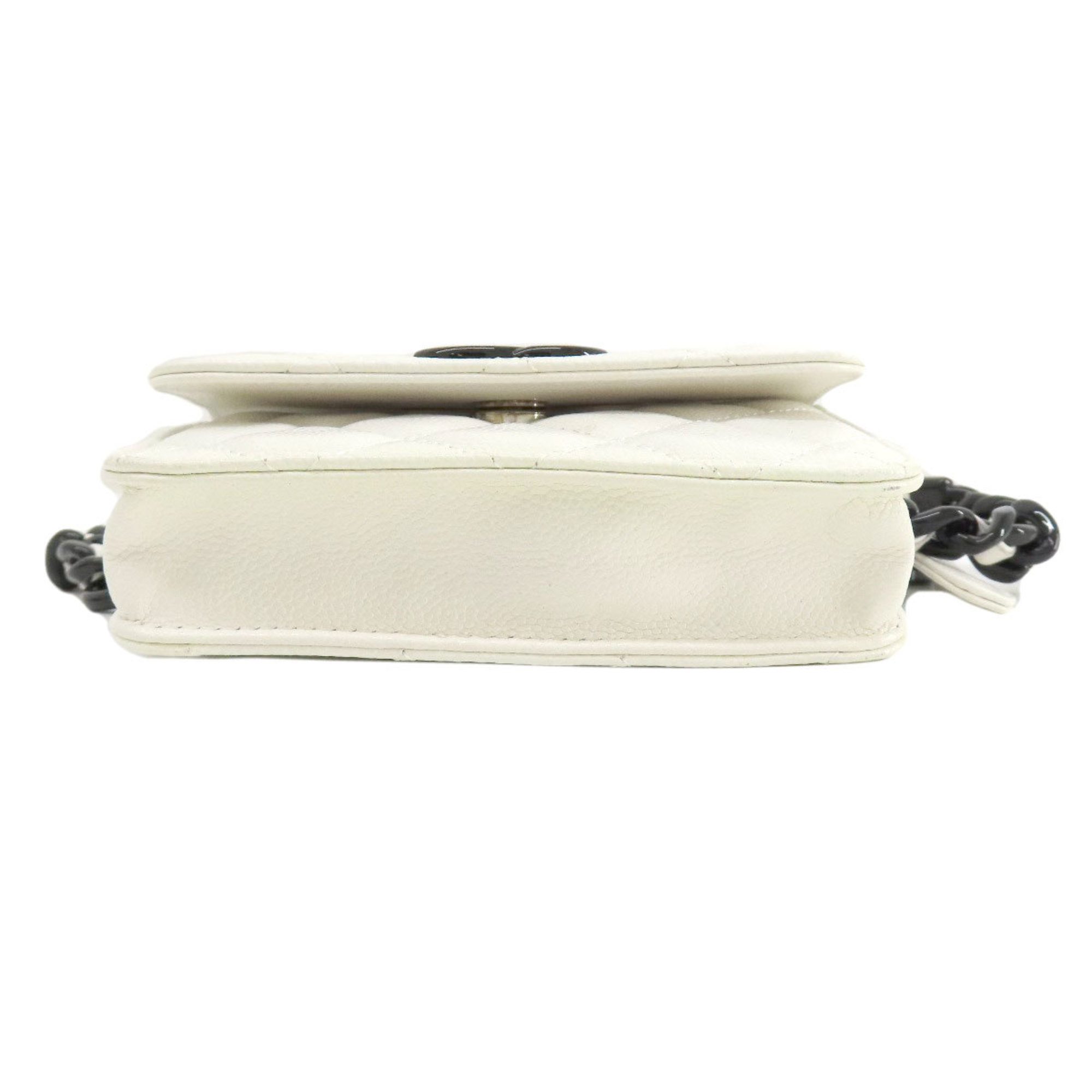 CHANEL Matelasse Hip Bag/Waist Bag Caviar Skin Women's