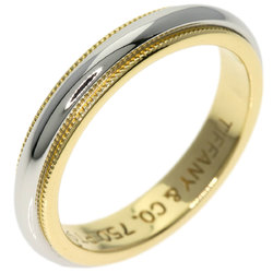 Tiffany & Co. Milgrain Ring, 18K Yellow Gold, PT950, Women's, TIFFANY