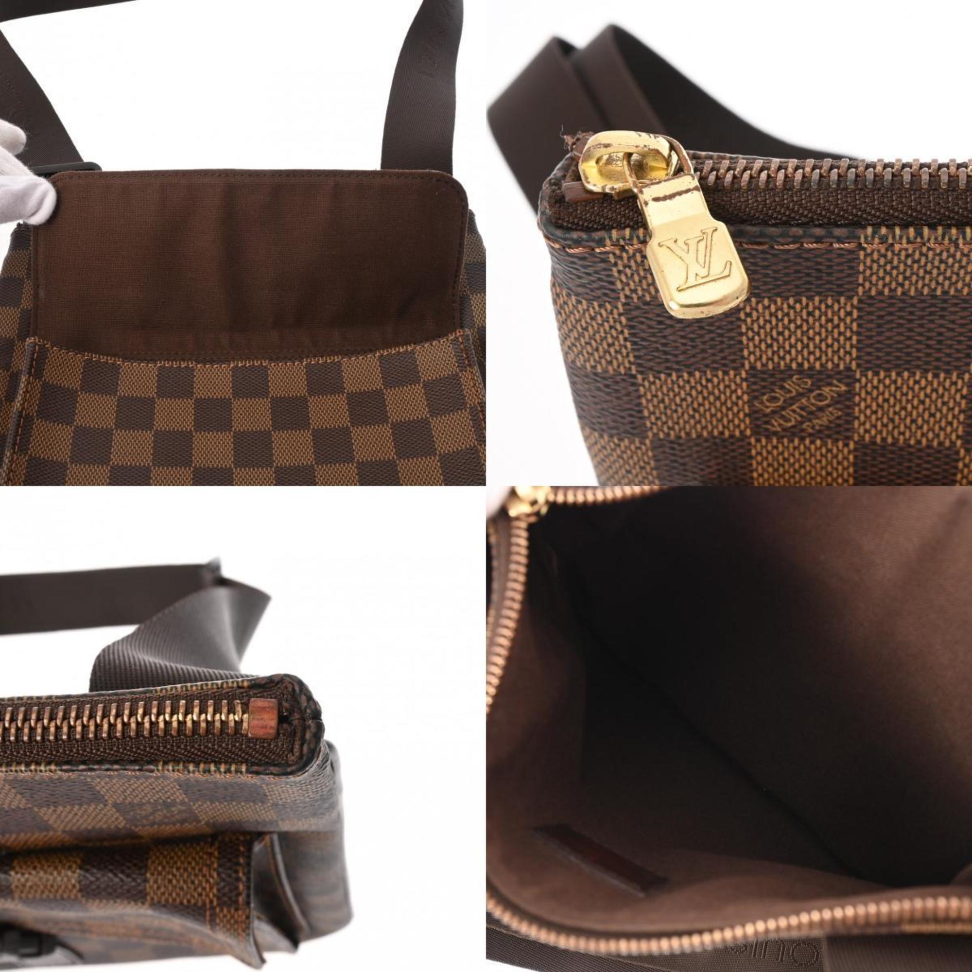 LOUIS VUITTON Damier Bumbag Mervil Brown N51127 Women's Canvas Shoulder Bag