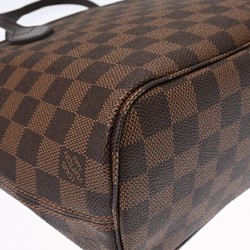 LOUIS VUITTON Damier Neverfull PM Brown N51109 Women's Canvas Handbag