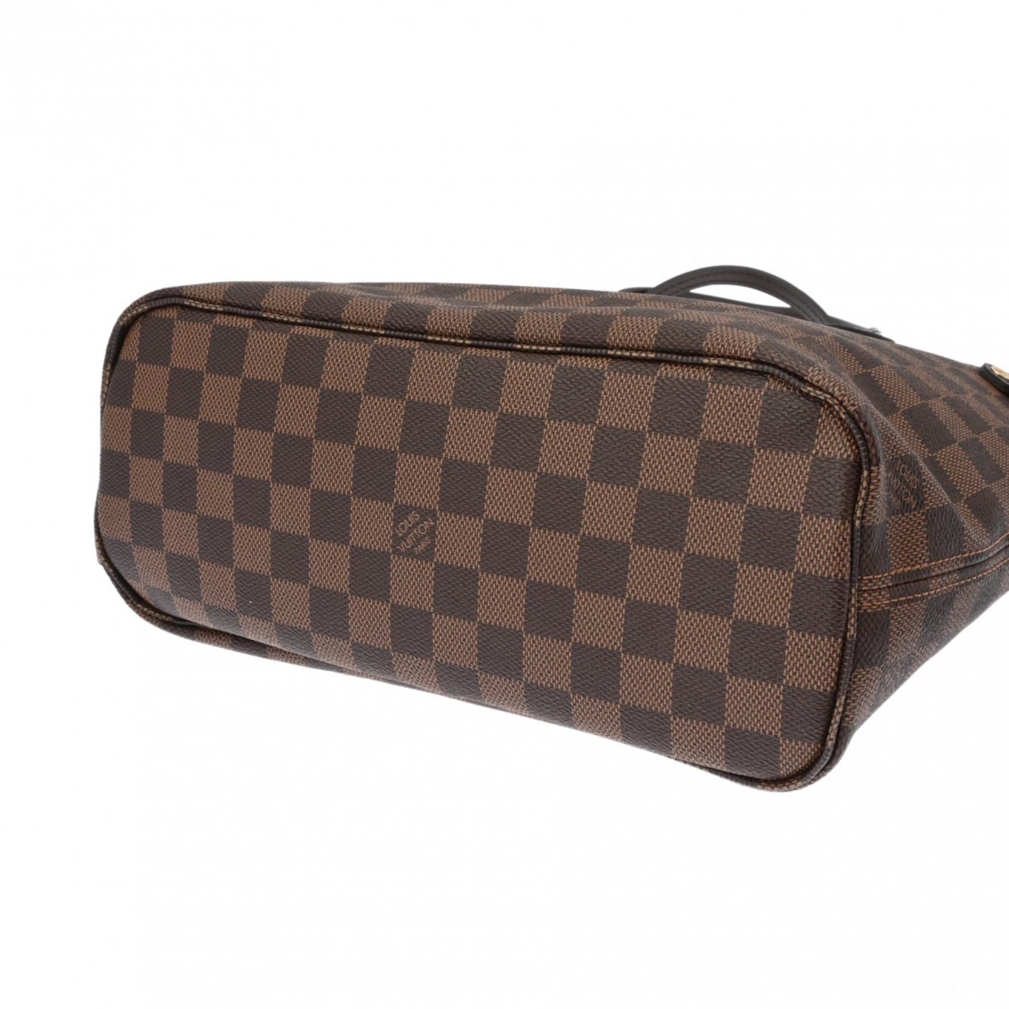 LOUIS VUITTON Damier Neverfull PM Brown N51109 Women's Canvas Handbag