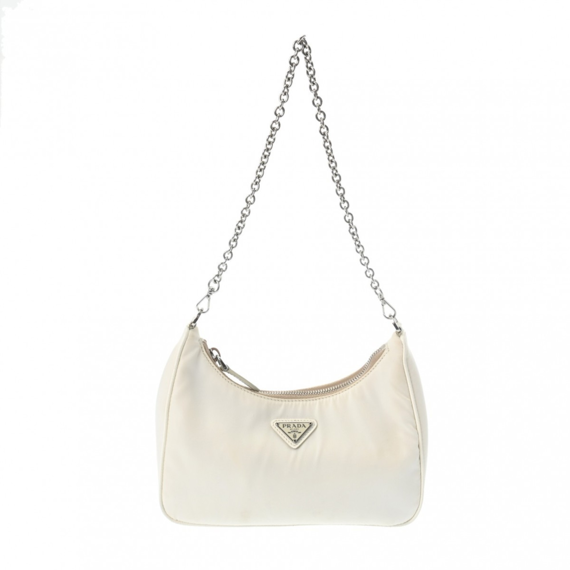 PRADA Re-Edition 2005 Re-Nylon Bag White 1BH204 Women's Nylon Bags