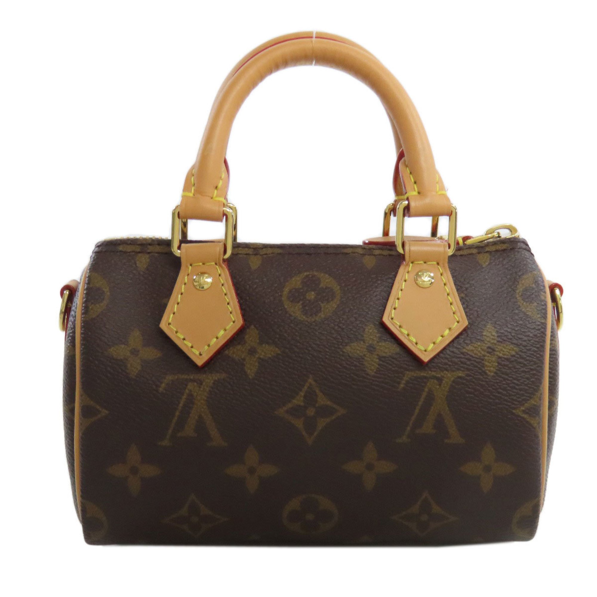 Louis Vuitton M81085 Nano Speedy Tote Bag Monogram Canvas Women's LOUIS VUITTON