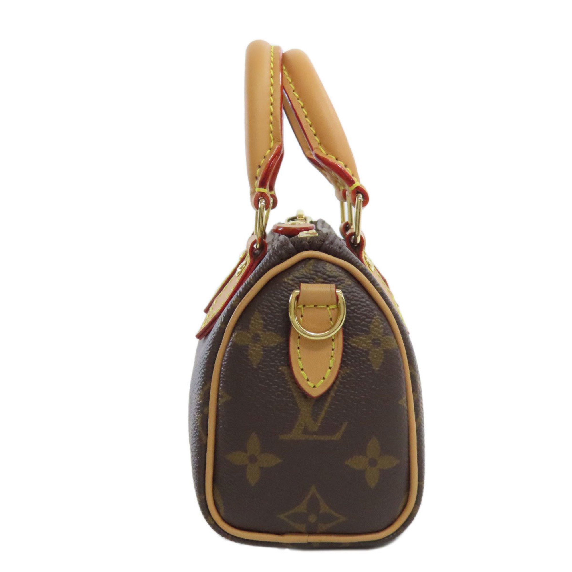 Louis Vuitton M81085 Nano Speedy Tote Bag Monogram Canvas Women's LOUIS VUITTON