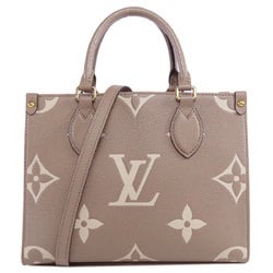 Louis Vuitton M45779 On the Go PM Tourterelle Crème Handbag Empreinte Women's LOUIS VUITTON