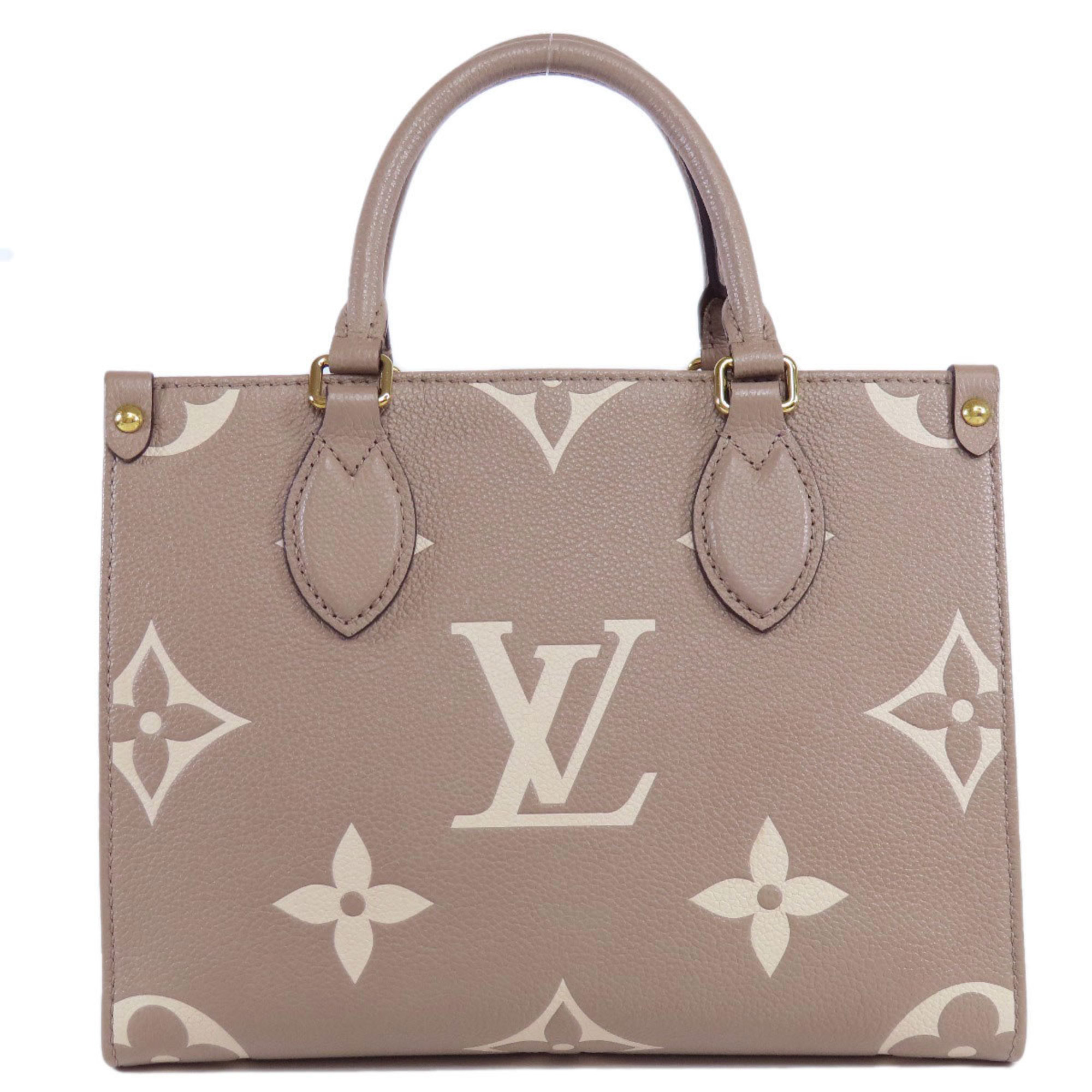 Louis Vuitton M45779 On the Go PM Tourterelle Crème Handbag Empreinte Women's LOUIS VUITTON