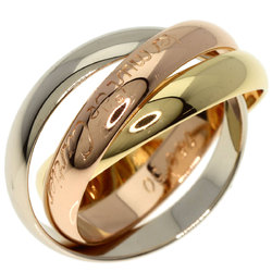 Cartier Trinity #50 Ring, K18 Yellow Gold, K18WG, K18PG, Women's, CARTIER