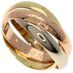 Cartier Trinity #50 Ring, K18 Yellow Gold, K18WG, K18PG, Women's, CARTIER