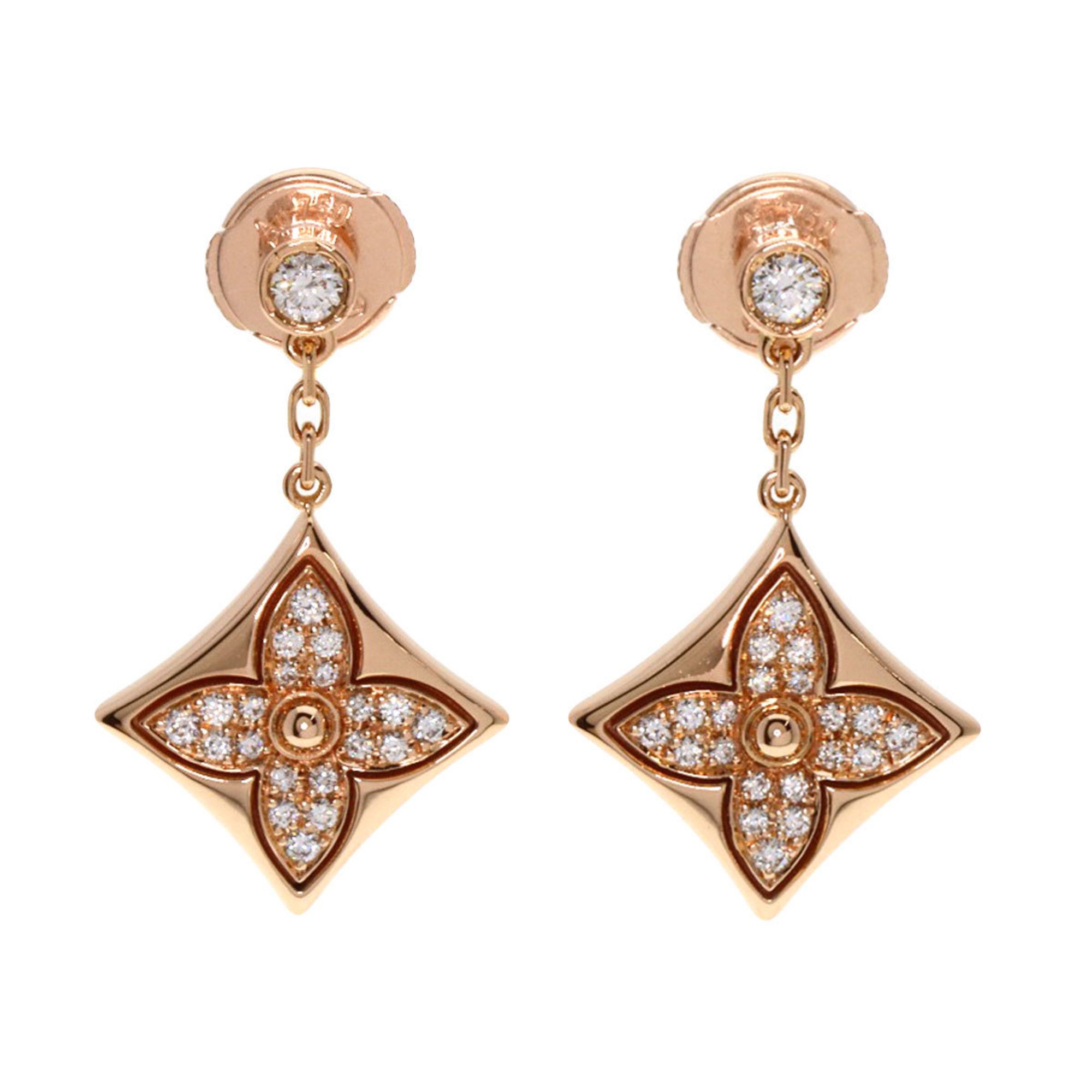 Louis Vuitton Star Blossom BB Earrings K18 Pink Gold Women's LOUIS VUITTON