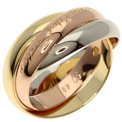 Cartier Trinity #49 Ring, K18 Yellow Gold, K18WG, K18PG, Women's, CARTIER