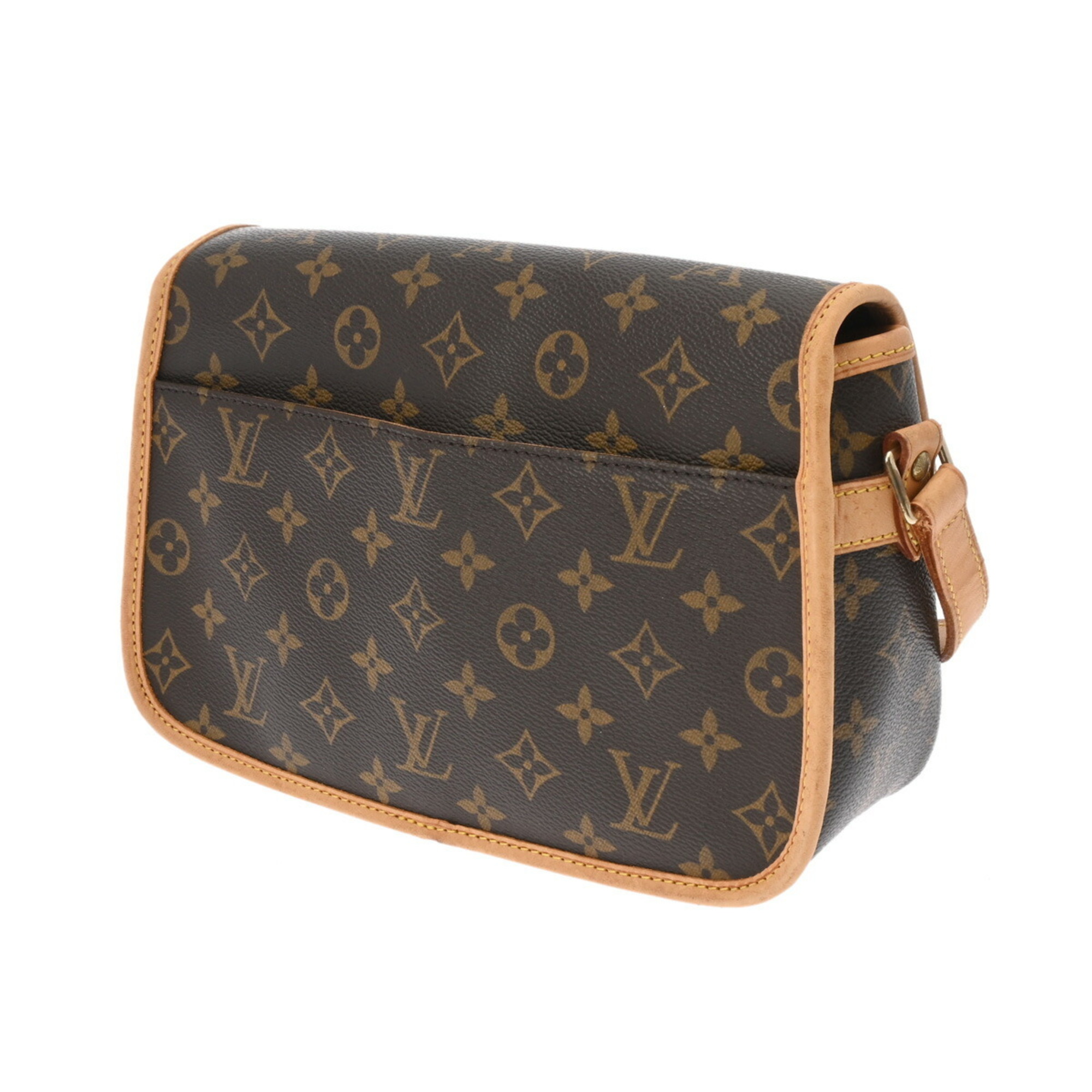 LOUIS VUITTON Louis Vuitton Monogram Sologne Brown M42250 Women's Canvas Shoulder Bag