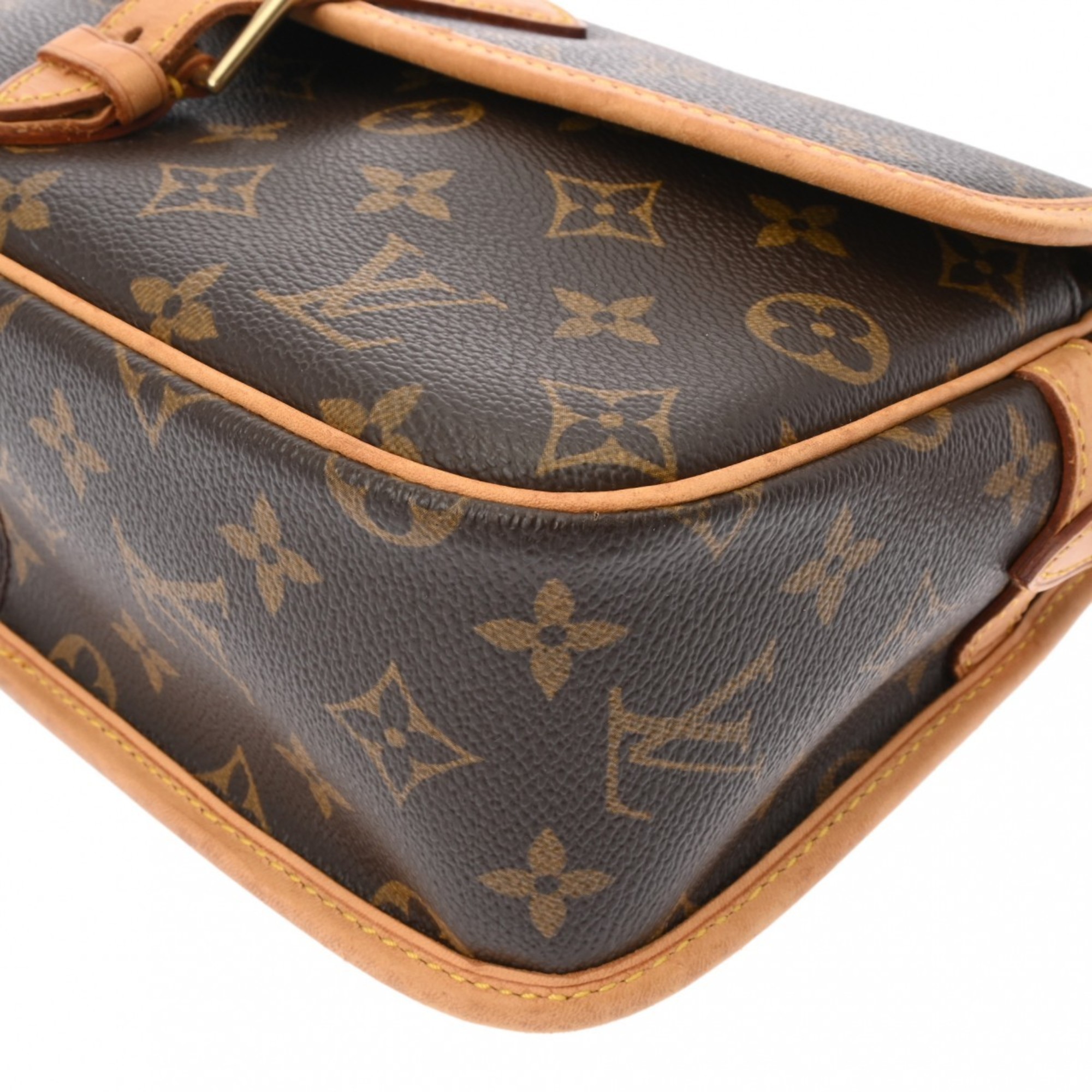 LOUIS VUITTON Louis Vuitton Monogram Sologne Brown M42250 Women's Canvas Shoulder Bag