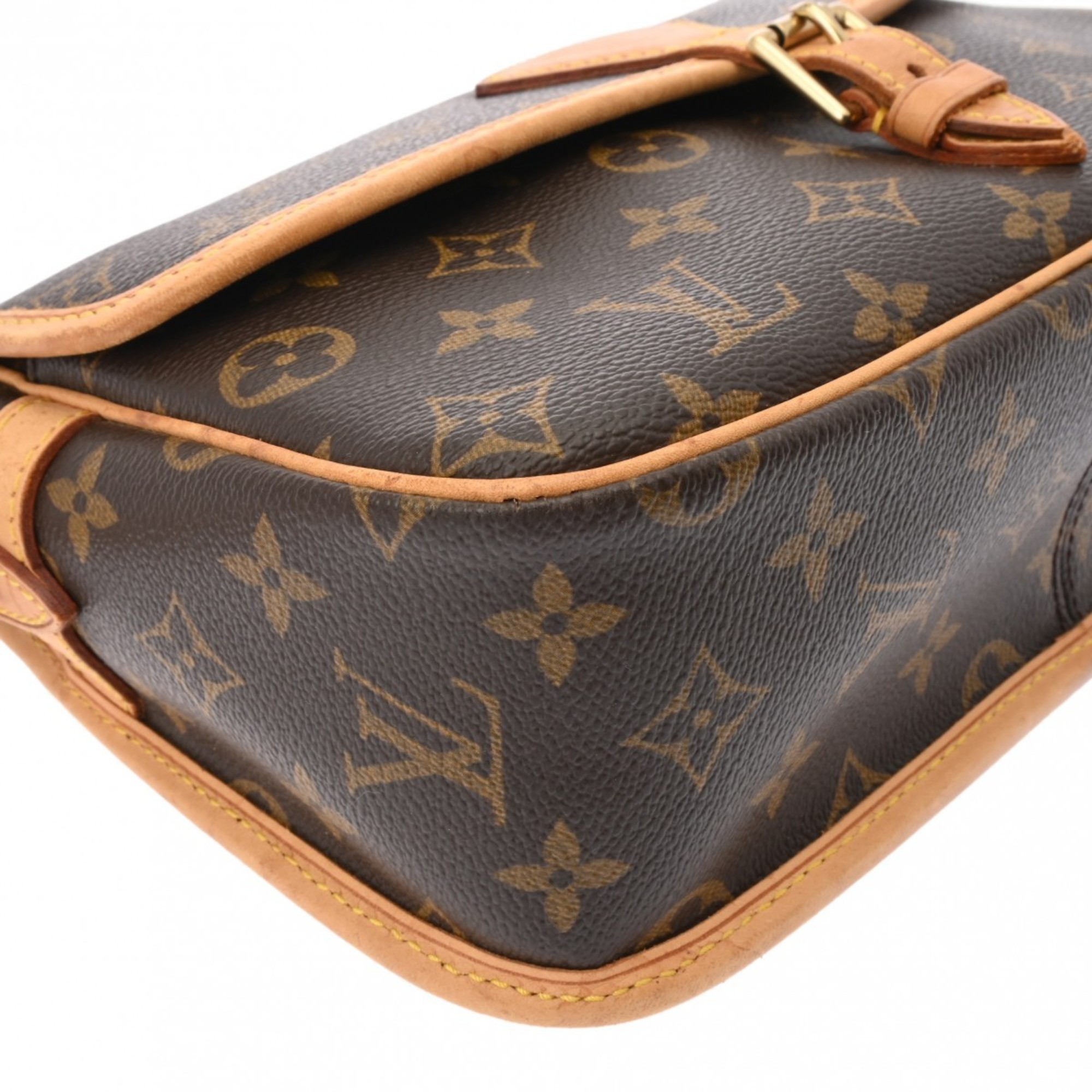 LOUIS VUITTON Louis Vuitton Monogram Sologne Brown M42250 Women's Canvas Shoulder Bag