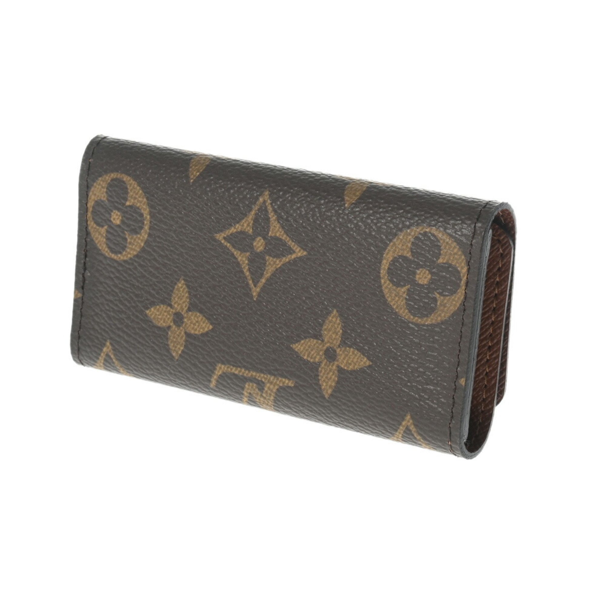 LOUIS VUITTON Louis Vuitton Monogram Multicle 4 Brown M62631 Unisex Canvas Key Case