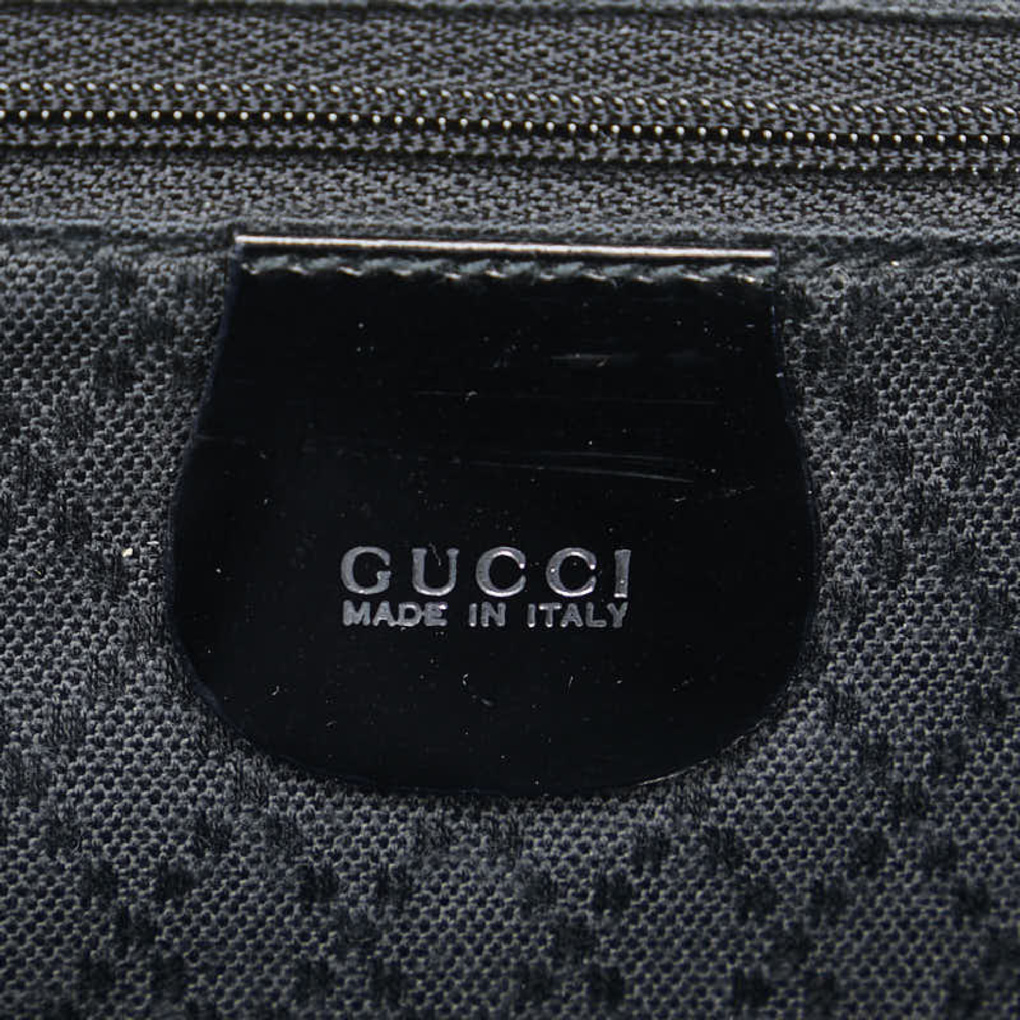 Gucci Bamboo Backpack 003 2058 0030 5 Black Nylon Leather Women's GUCCI