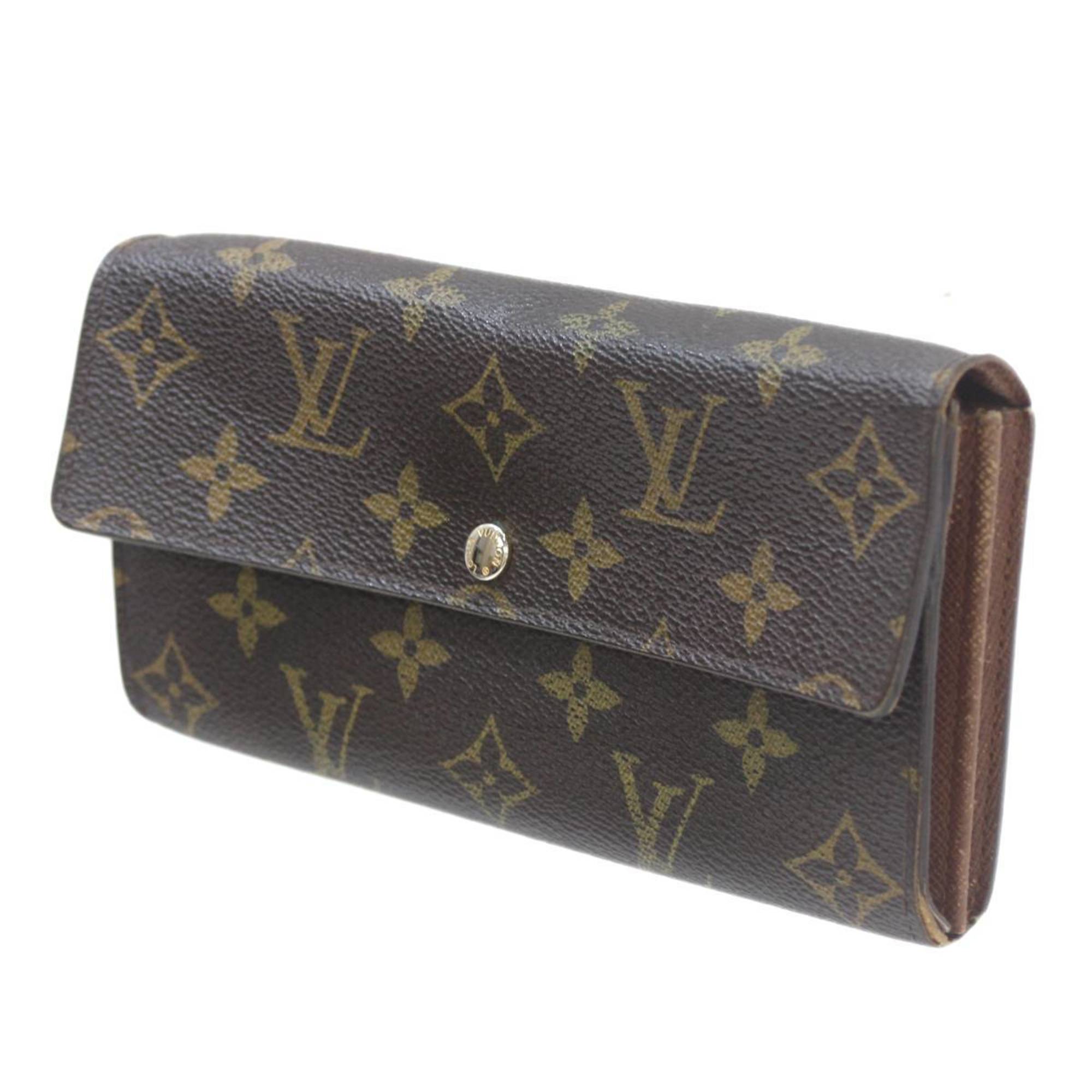 LOUIS VUITTON Louis Vuitton Portefeuille Sarah Bi-fold Long Wallet Monogram Brown M61734 SP4067