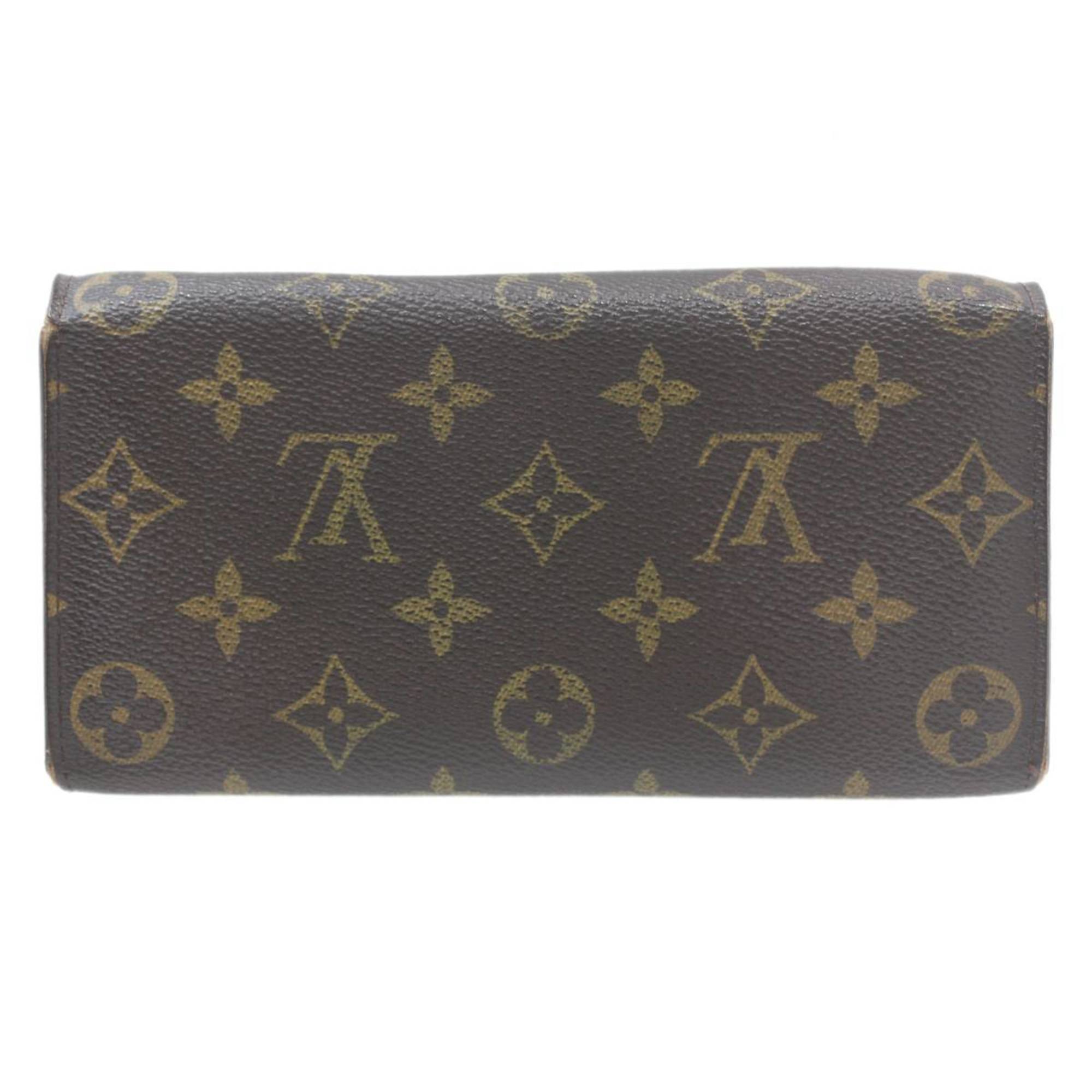 LOUIS VUITTON Louis Vuitton Portefeuille Sarah Bi-fold Long Wallet Monogram Brown M61734 SP4067