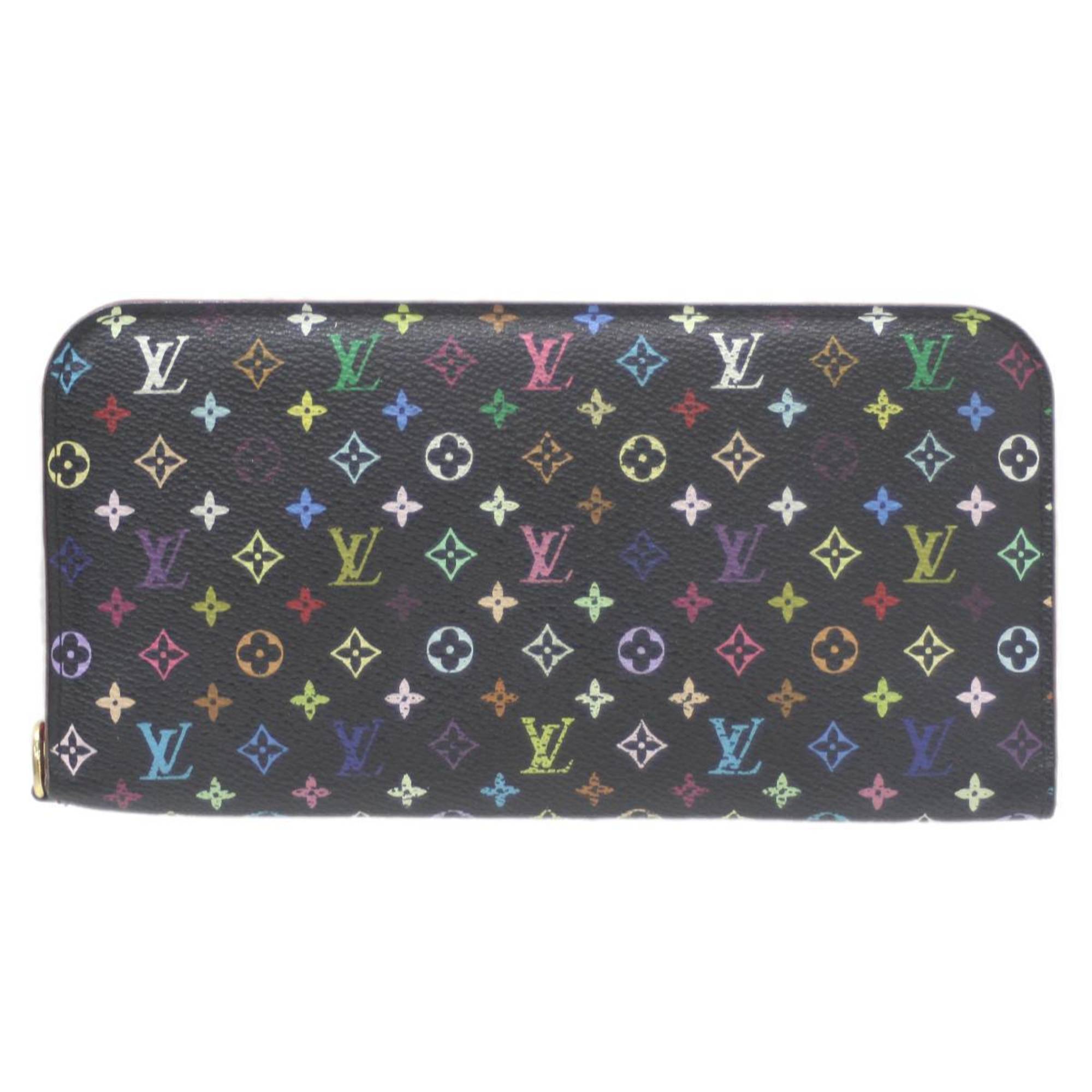 LOUIS VUITTON Louis Vuitton Portefeuille Ansolite Bi-fold Long Wallet Multicolor Noir Grenard M93754 C019