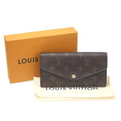 LOUIS VUITTON Louis Vuitton Portefeuille Sarah Bi-fold Long Wallet Monogram Brown M60531 RFID