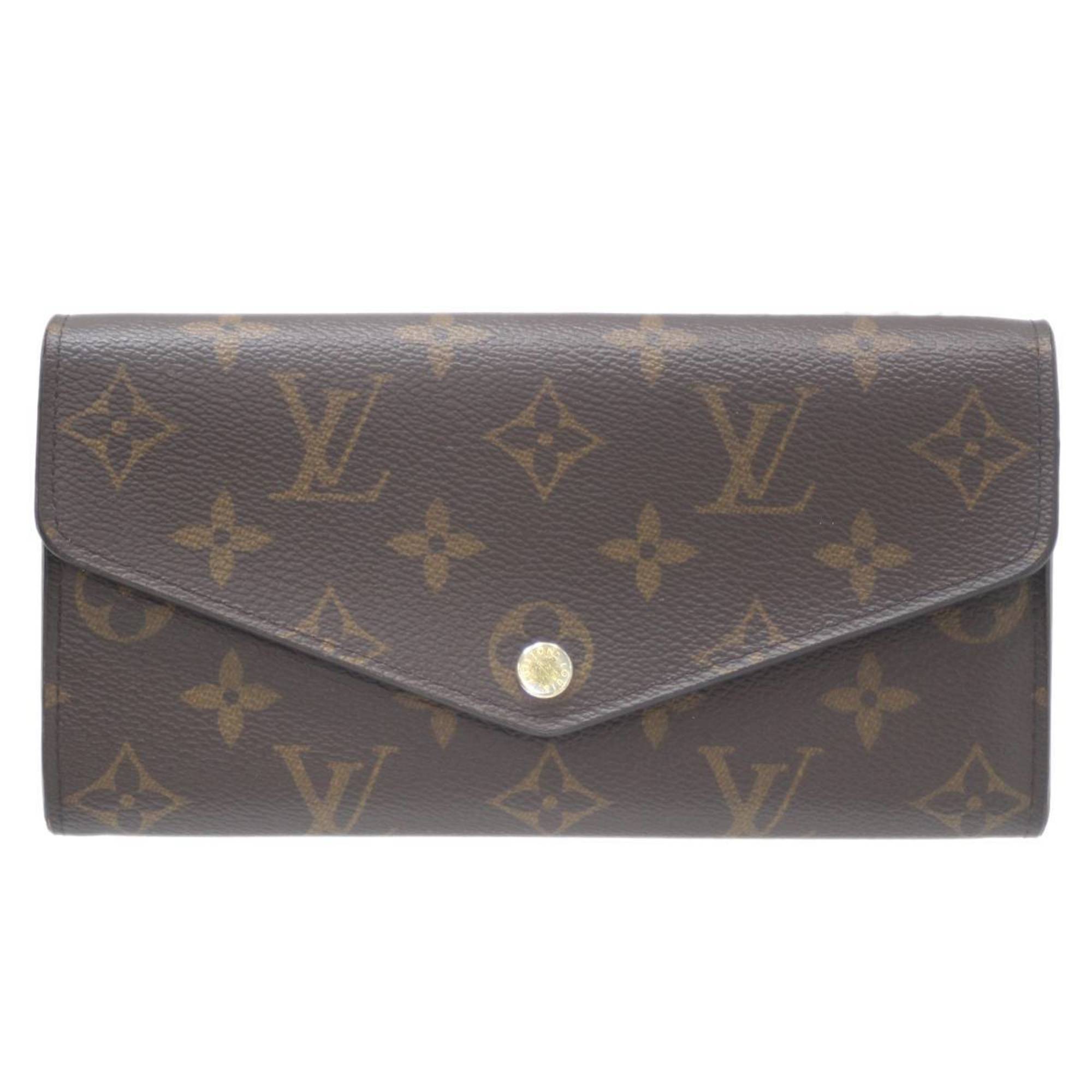 LOUIS VUITTON Louis Vuitton Portefeuille Sarah Bi-fold Long Wallet Monogram Brown M60531 RFID