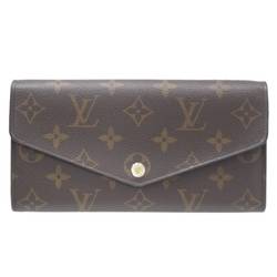 LOUIS VUITTON Louis Vuitton Portefeuille Sarah Bi-fold Long Wallet Monogram Brown M60531 RFID