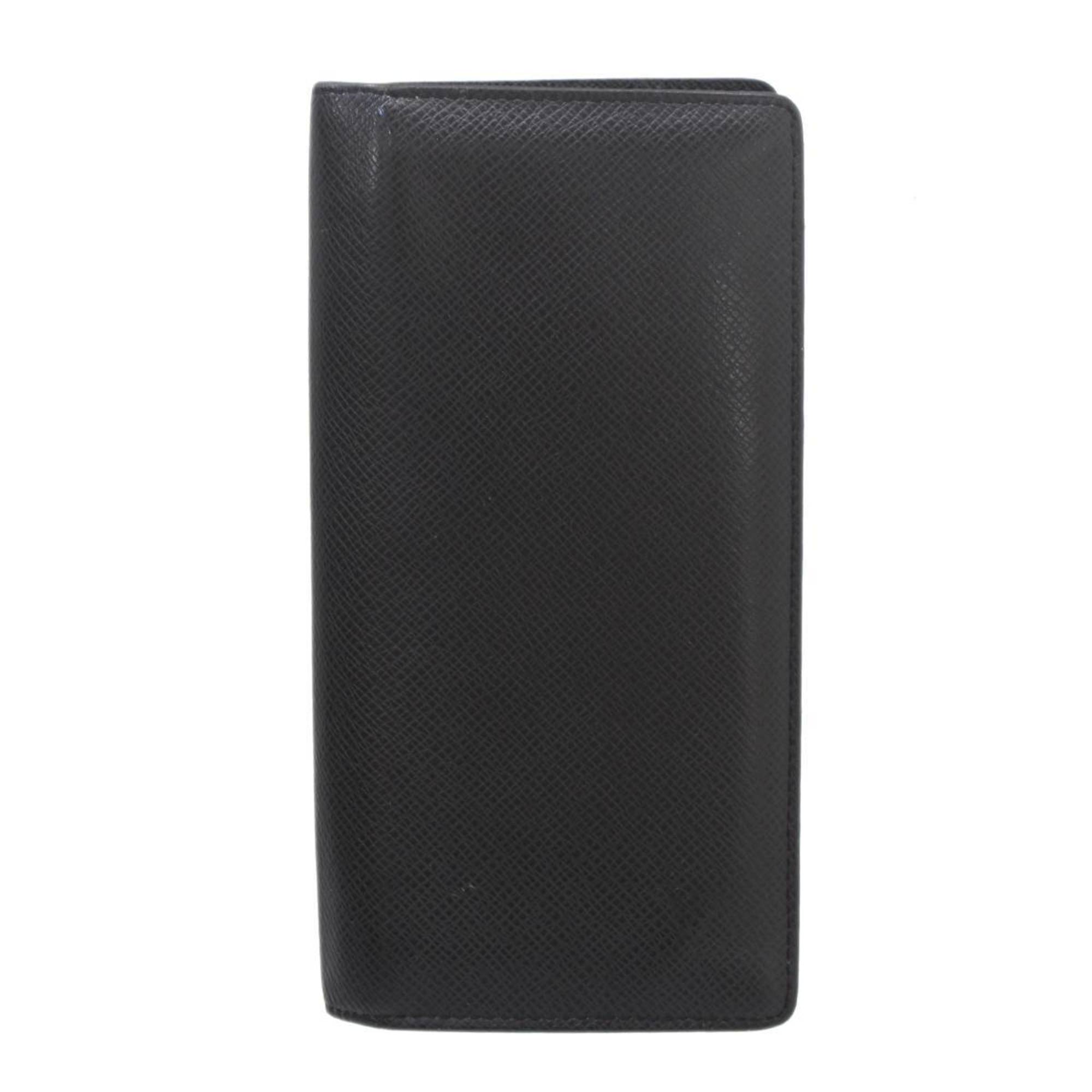 LOUIS VUITTON Louis Vuitton Portefeuille Brazza Bi-fold Long Wallet Taiga Ardoise M30501 T175