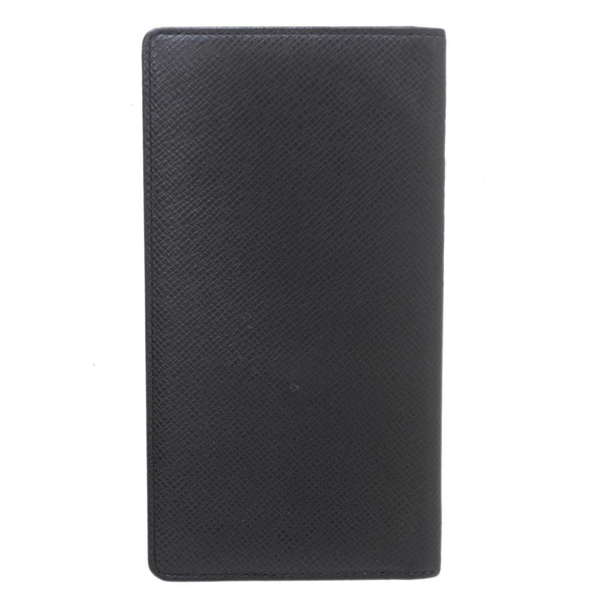 LOUIS VUITTON Louis Vuitton Porte Valeur Carte Credit Bi-fold Long Wallet Taiga Ardoise M30392 VI0043