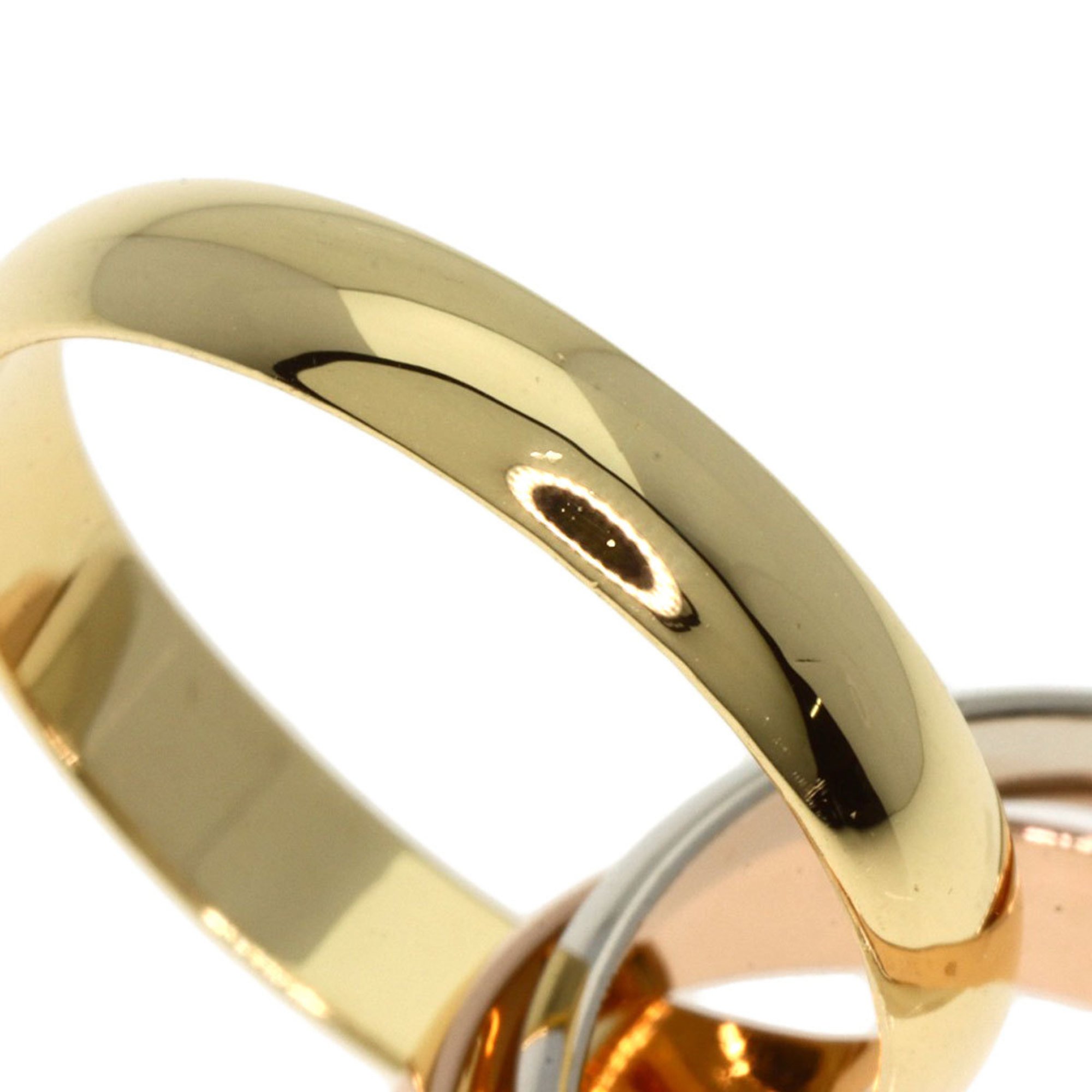 Cartier Trinity #49 Ring, K18 Yellow Gold, K18WG, K18PG, Women's, CARTIER