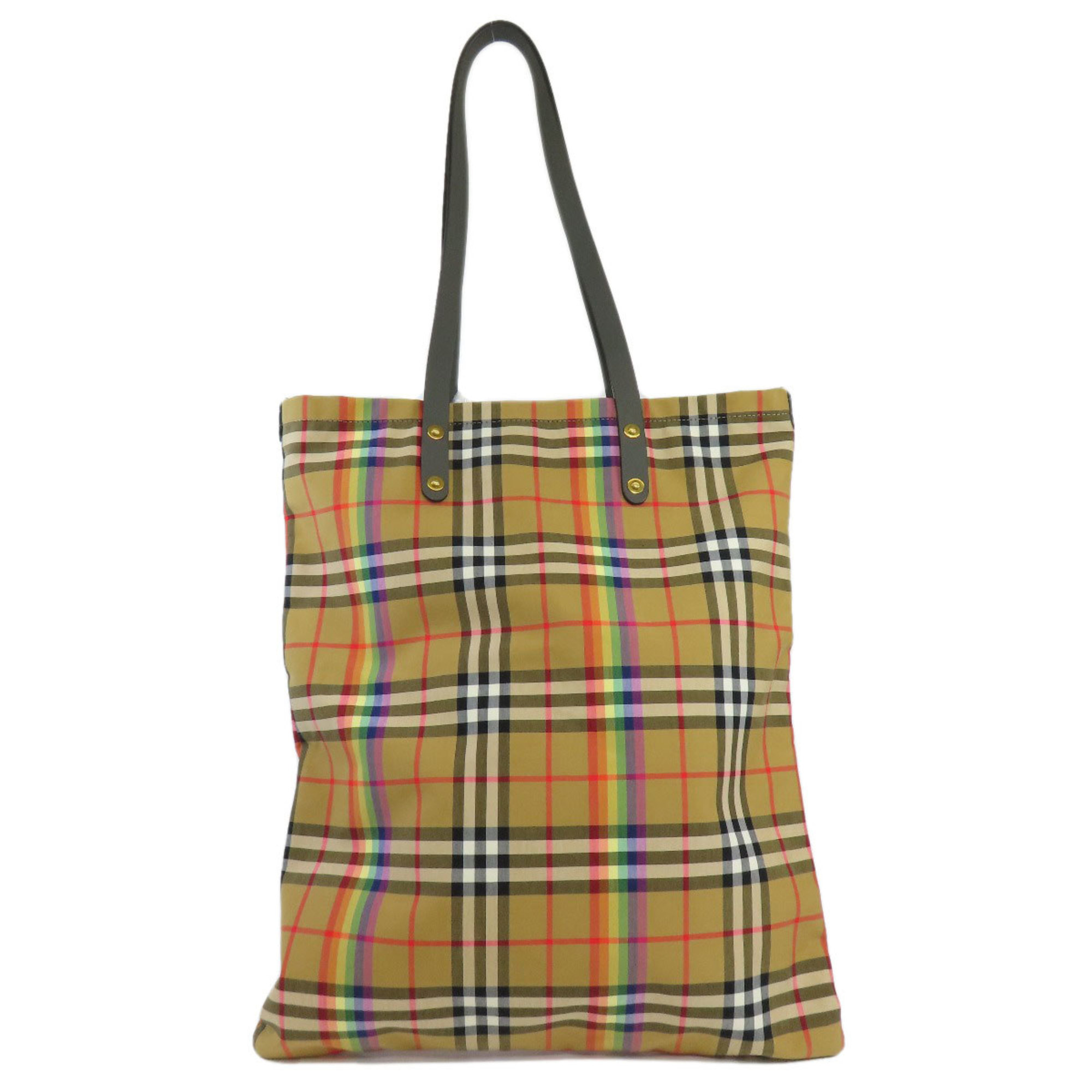 Burberry Nova Check Rainbow Tote Bag Nylon Material Women's BURBERRY