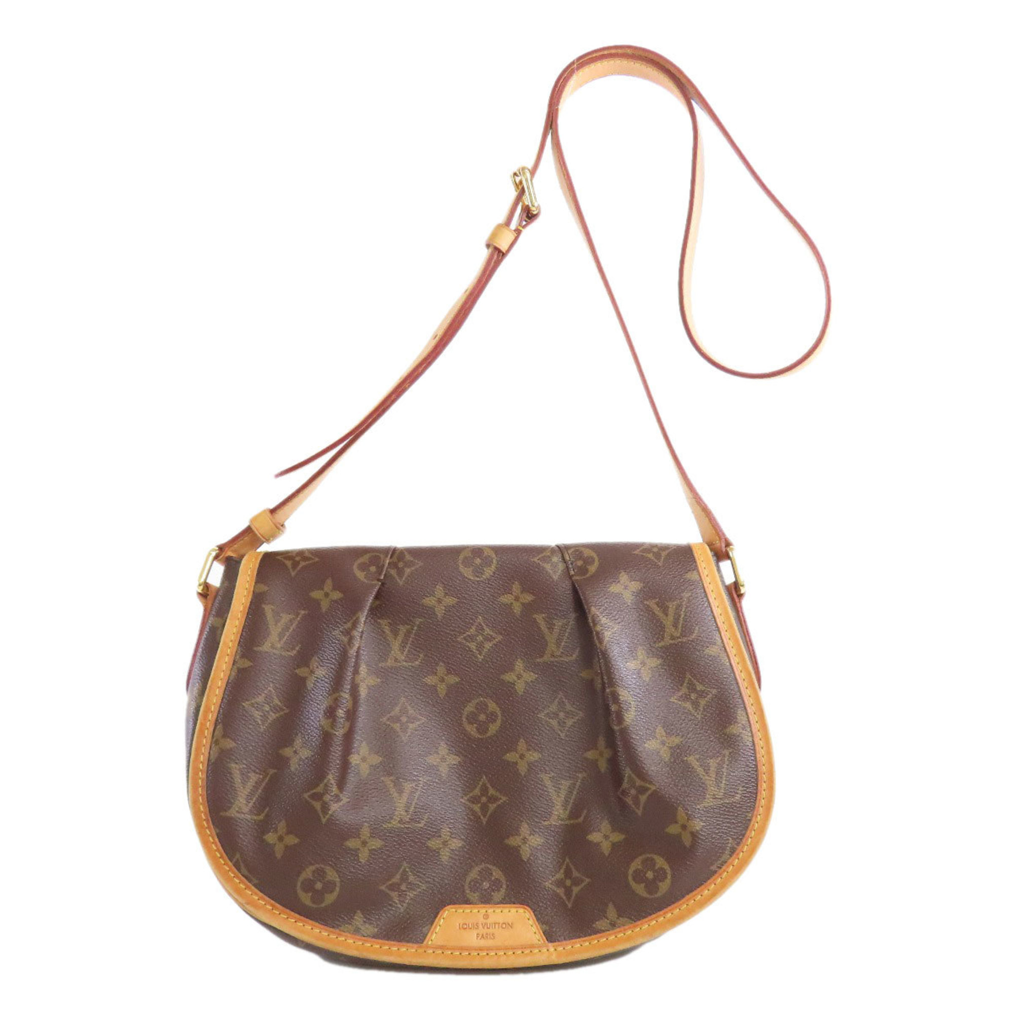 Louis Vuitton M40474 Menilmontant PM Shoulder Bag Monogram Canvas Women's LOUIS VUITTON