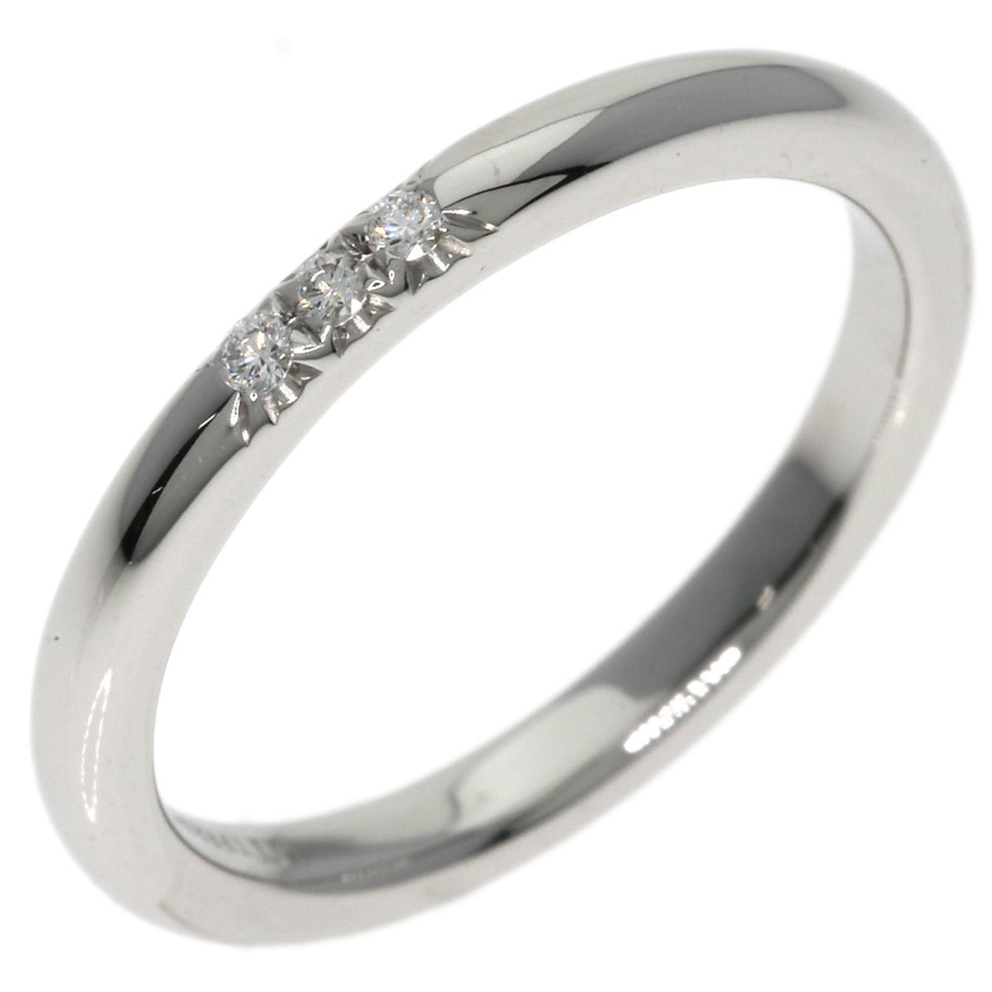 Tiffany & Co. Forever Wedding Band 3P Diamond Ring, Platinum PT950, Women's, TIFFANY