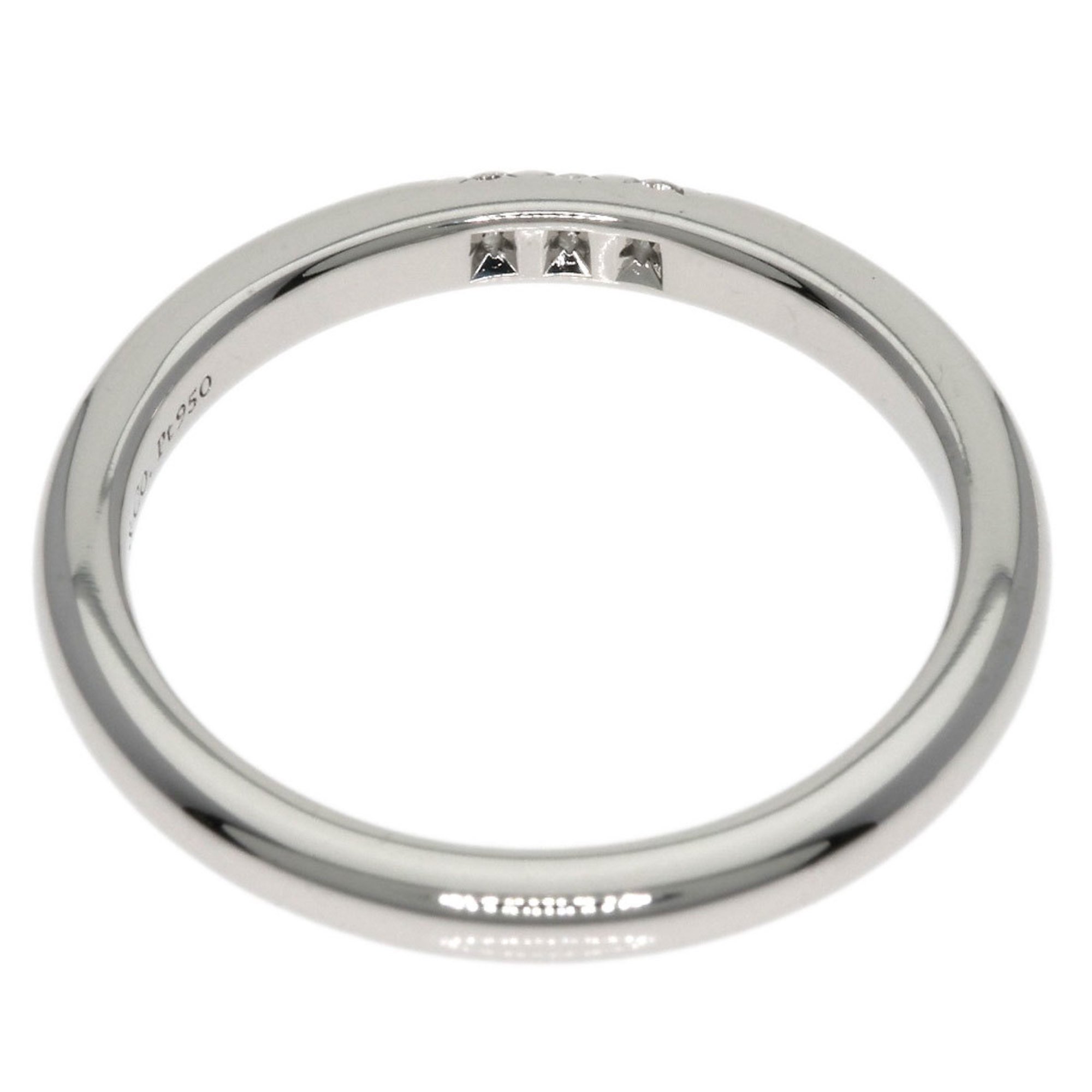 Tiffany & Co. Forever Wedding Band 3P Diamond Ring, Platinum PT950, Women's, TIFFANY