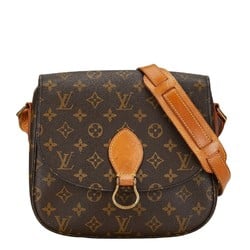 Louis Vuitton Monogram Saint-Cloud GM Shoulder Bag M51242 Brown PVC Leather Women's LOUIS VUITTON