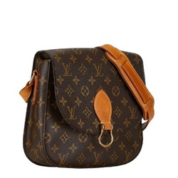 Louis Vuitton Monogram Saint-Cloud GM Shoulder Bag M51242 Brown PVC Leather Women's LOUIS VUITTON