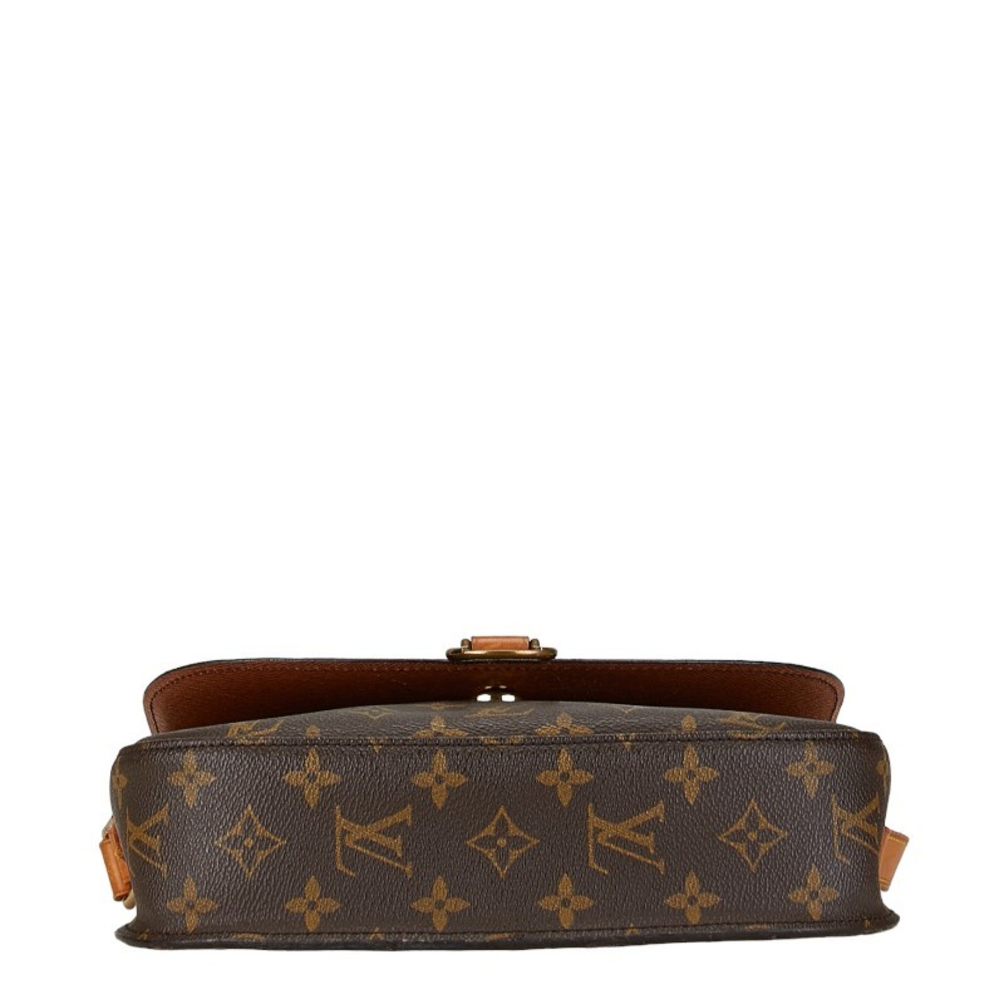 Louis Vuitton Monogram Saint-Cloud GM Shoulder Bag M51242 Brown PVC Leather Women's LOUIS VUITTON