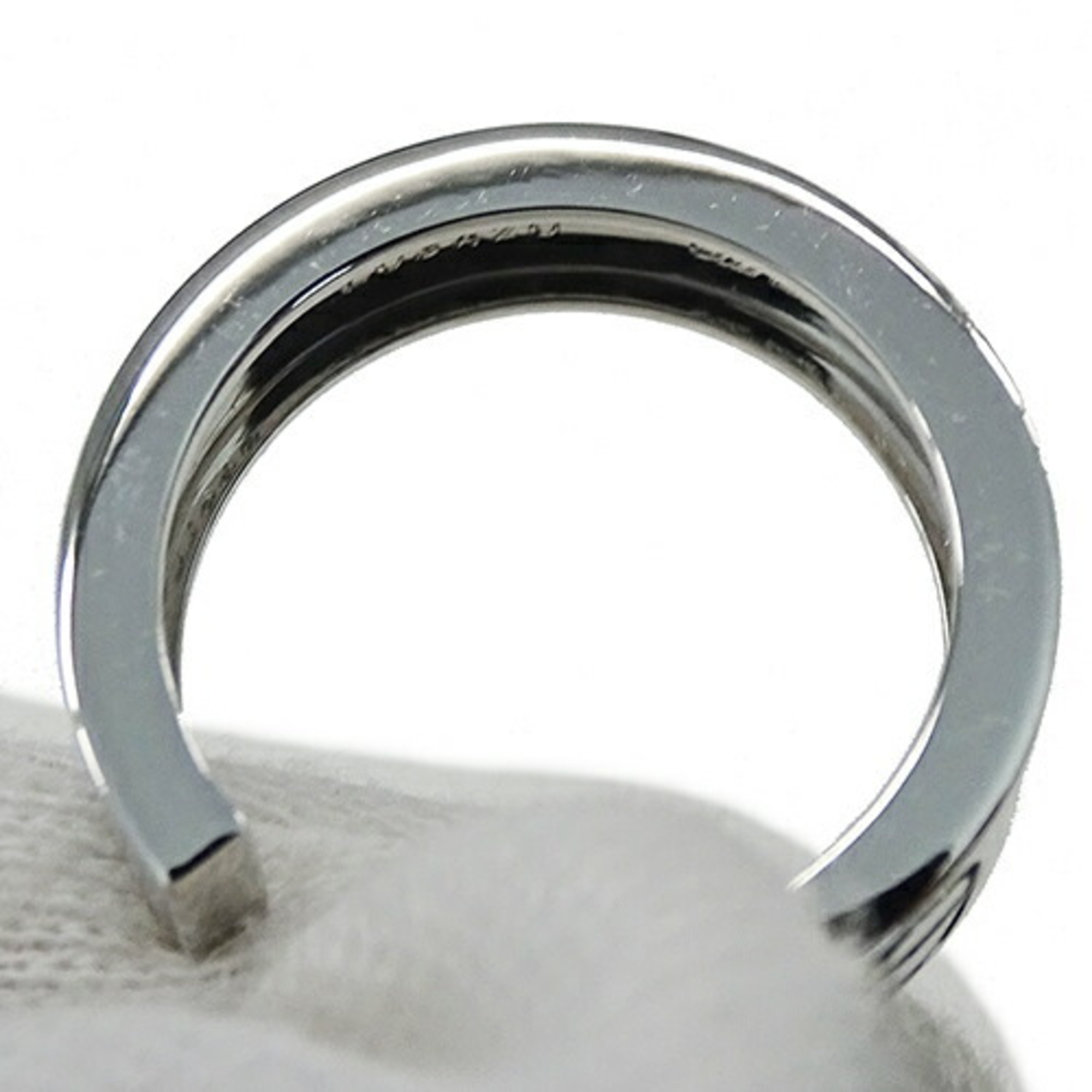 Cartier Earrings for Women 750WG Diamond Love White Gold Hoop Polished