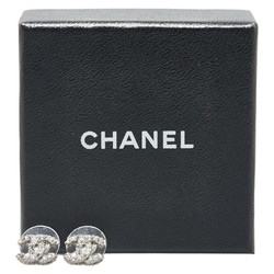 Chanel Coco Mark Rhinestone Metal Earrings for Women CHANEL