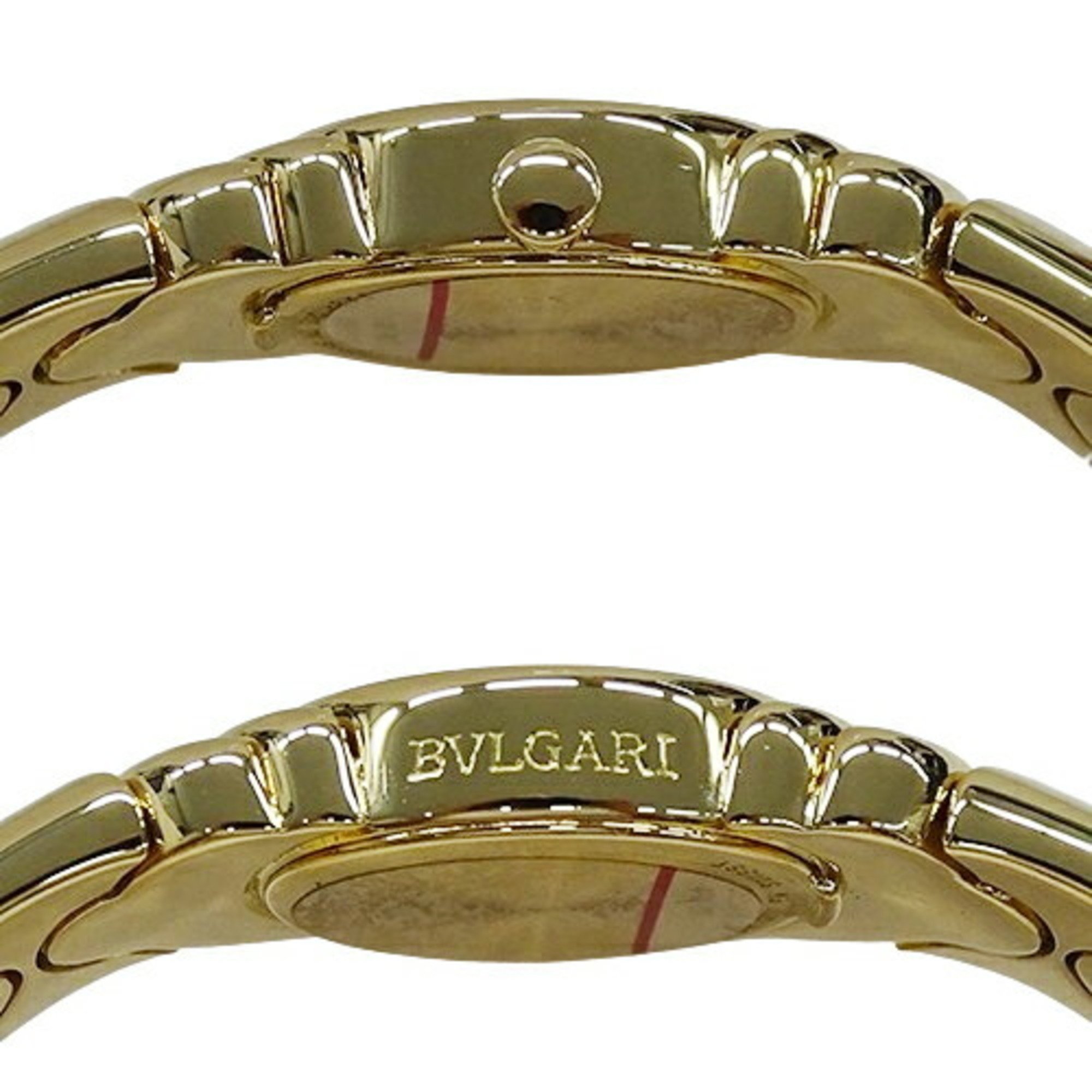 BVLGARI Women's Watch Parentesi Quartz 750YG Solid Gold BJ01 Bangle Polished