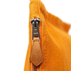 Hermes Bora 3-piece pouch set in orange canvas for women HERMES