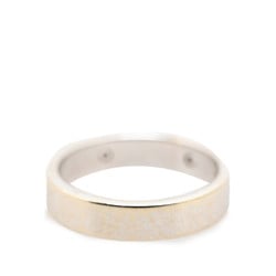 Gucci 2P Icon Print Ring K18WG White Gold Women's GUCCI