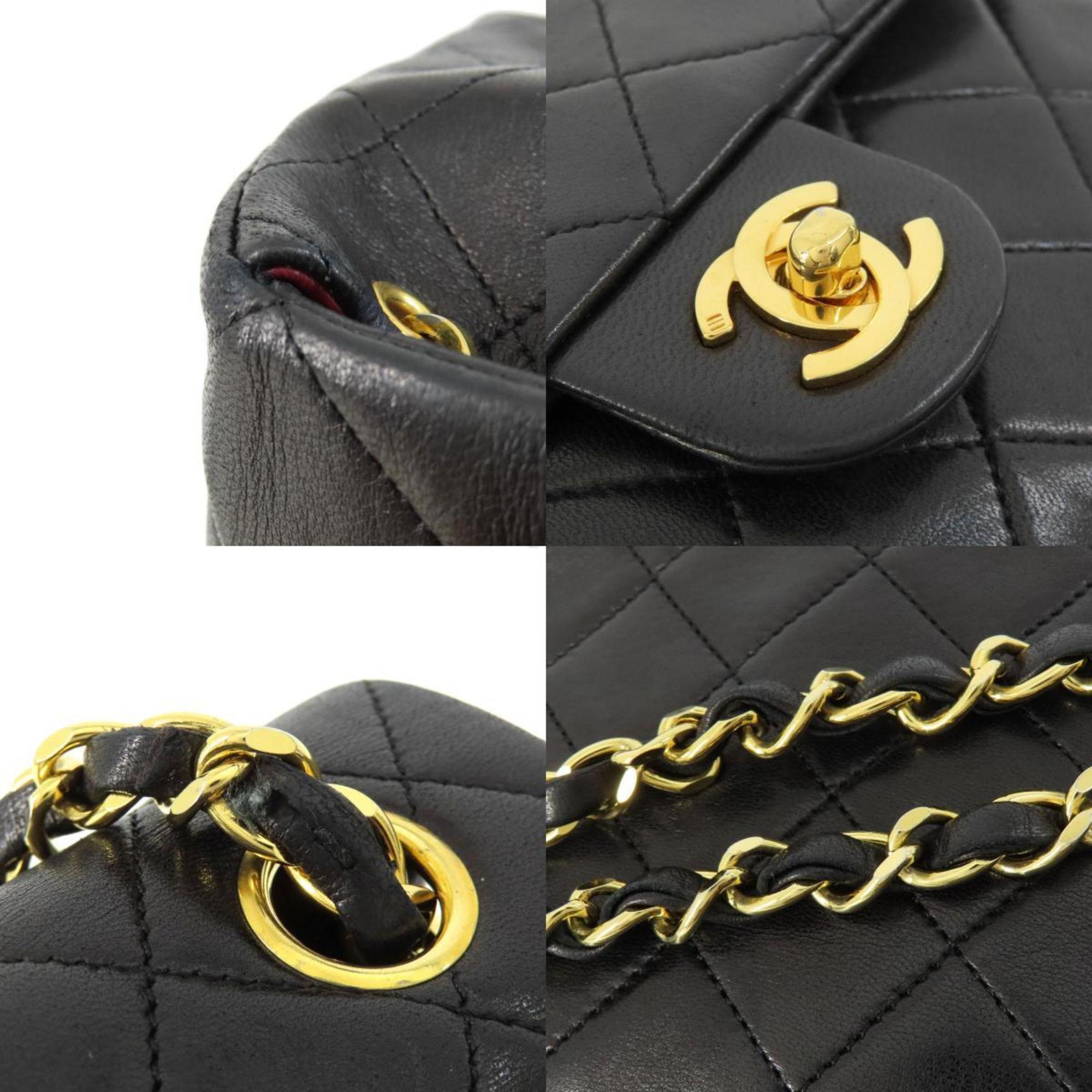 Chanel Chain Shoulder Matelasse Bag Lambskin Women's CHANEL