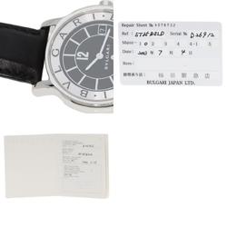 BVLGARI ST35 Solotempo Watch Stainless Steel Leather Men's