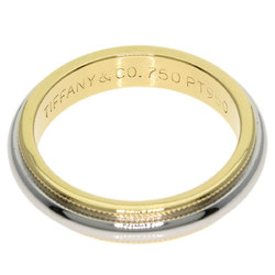 Tiffany & Co. Milgrain Ring, 18K Yellow Gold, PT950, Women's, TIFFANY