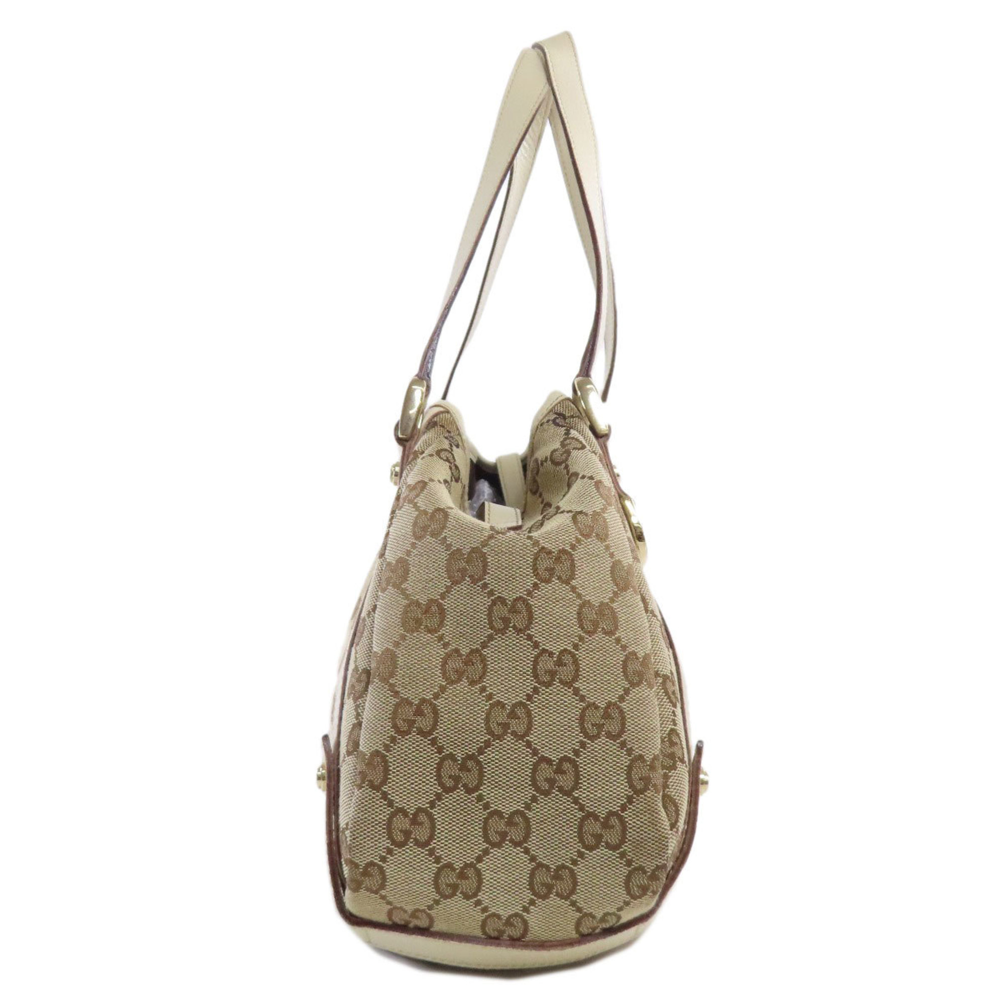 GUCCI 130736 GG Tote Bag Canvas Women's