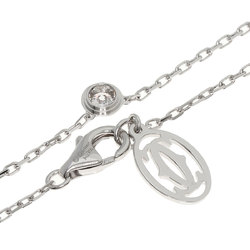 Cartier Amour Diamond Small Necklace K18 White Gold Women's CARTIER