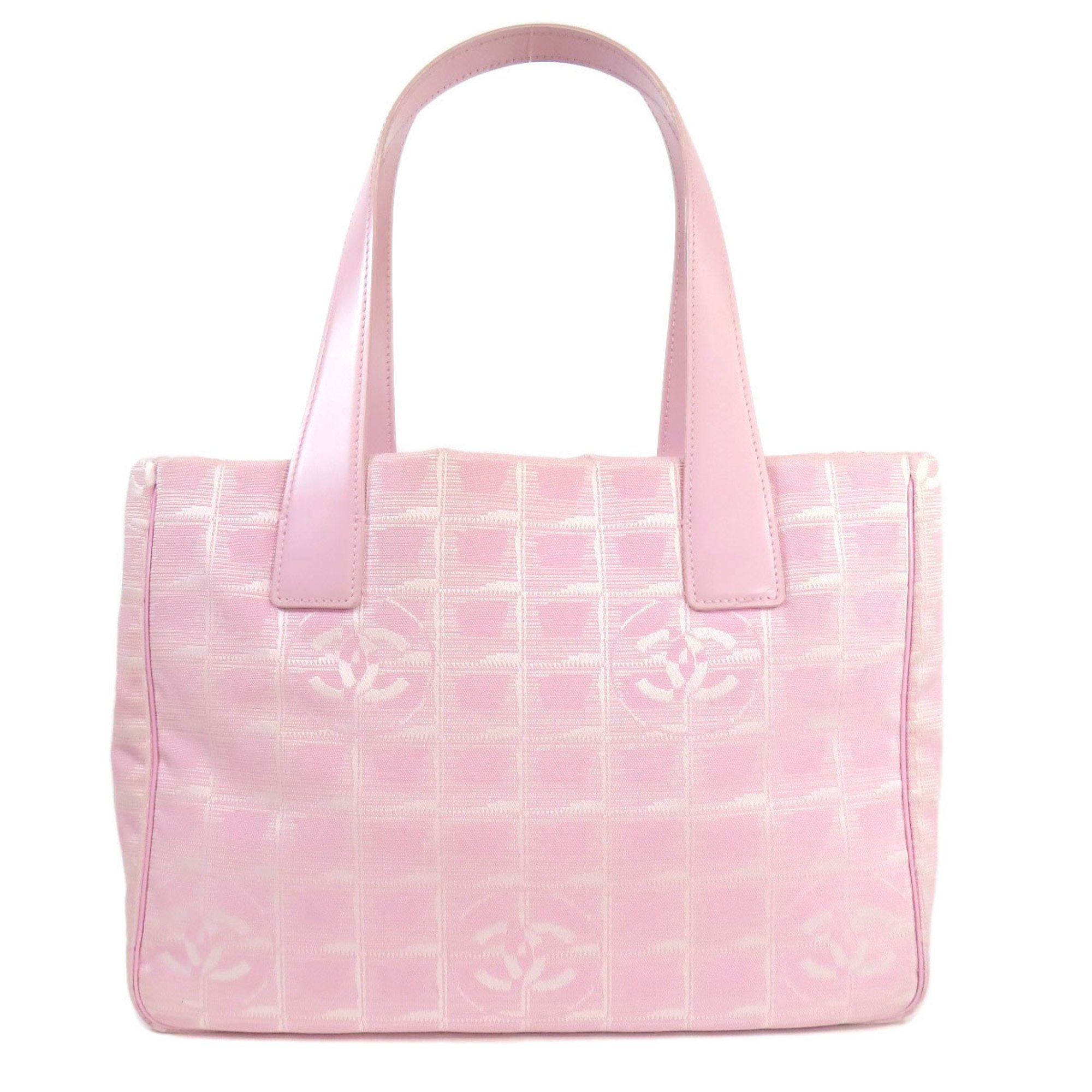 Chanel New Travel Line PM Tote Bag Nylon Jacquard Women's CHANEL