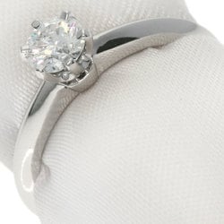 Tiffany Solitaire Diamond Knife Edge Ring, Platinum PT950, Women's, TIFFANY&Co.