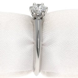 Tiffany Solitaire Diamond Knife Edge Ring, Platinum PT950, Women's, TIFFANY&Co.