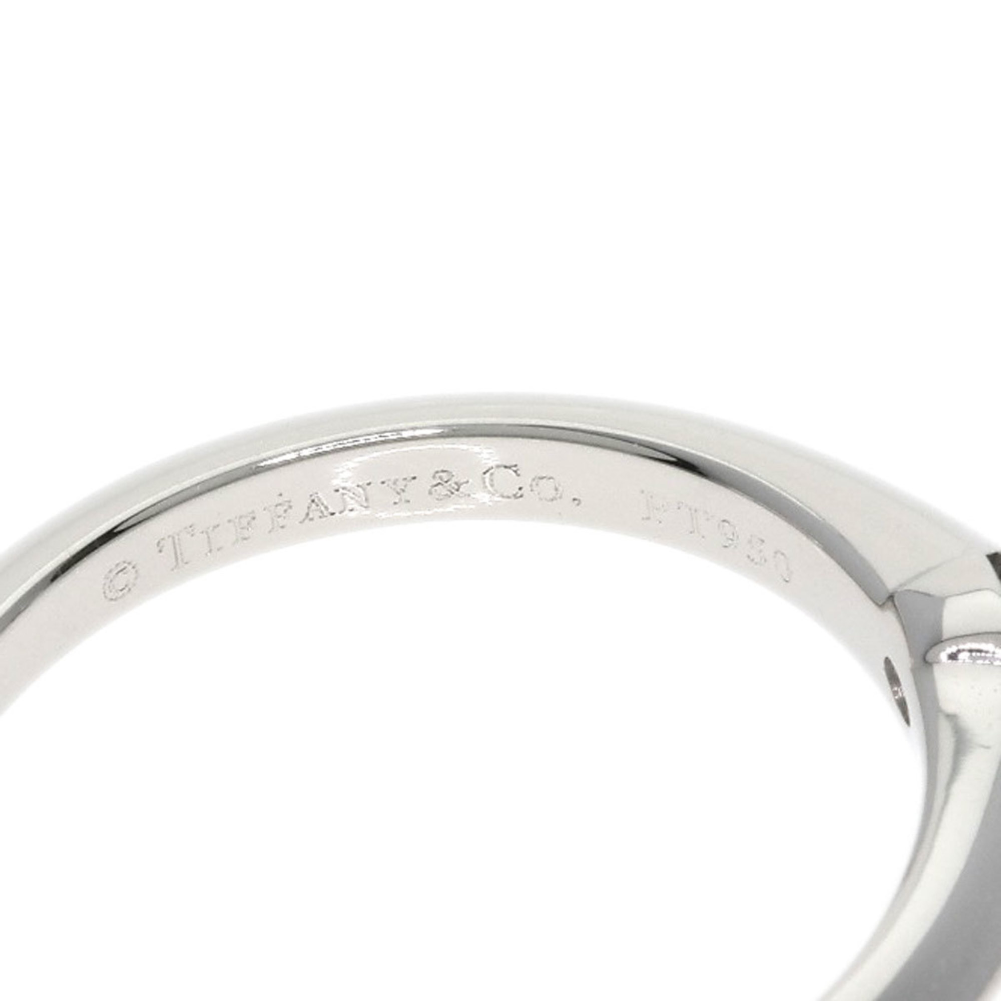 Tiffany Solitaire Diamond Knife Edge Ring, Platinum PT950, Women's, TIFFANY&Co.