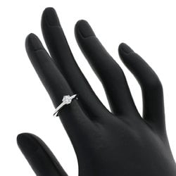 Tiffany Solitaire Diamond Knife Edge Ring, Platinum PT950, Women's, TIFFANY&Co.